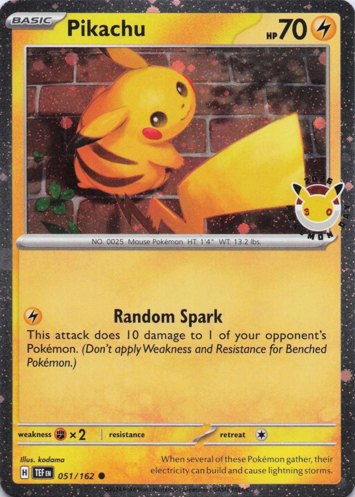 Temporal Forces Pikachu [2026-Pokemon-Day] Pokémon card